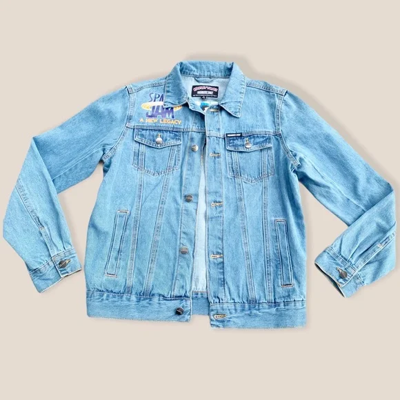 Members Only New Space Jam Looney Tunes Denim Jacket Graphic Print Nostalgic M - Picture 3 of 16